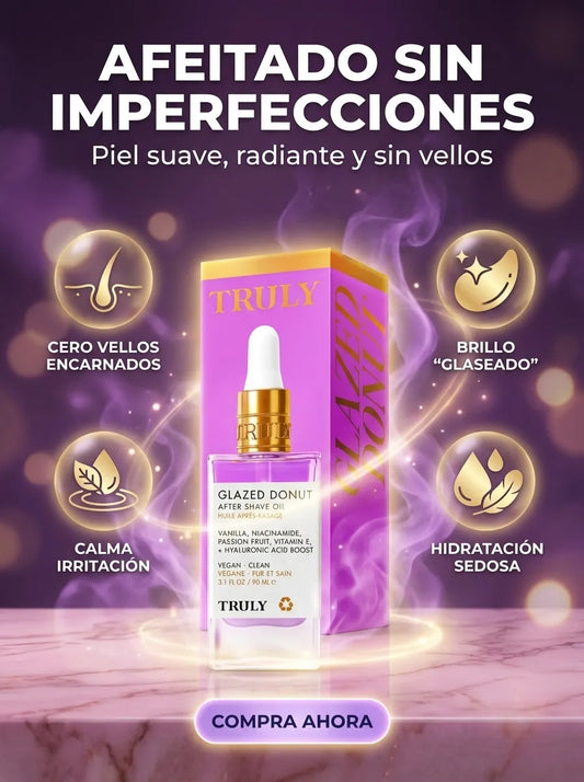 Glazed Donut Truly™ After Shave Oil – Aceite Post-Afeitado Calmante y Hidratante (90 ml)