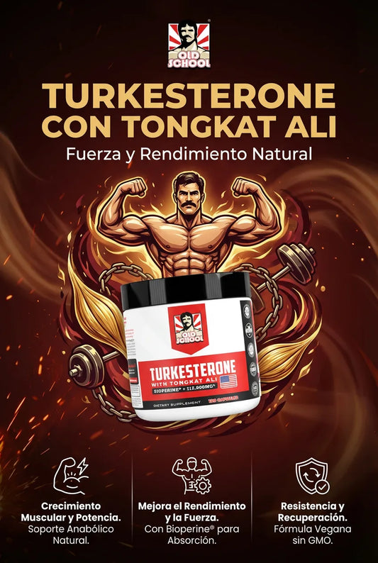 Turkesterone - Cápsulas de Ajuga Turkestanica con Tongkat Ali para Resistencia, Fuerza y Vitalidad Masculina (120 Cápsulas) – SuperHuman™